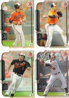 Baltimore Orioles 2015 Bowman Team Set with Prospects including Mike Yastrzemski and Manny Machado Plus
