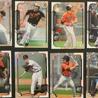 Baltimore Orioles 2015 Bowman  Team Set with Prospects including Mike Yastrzemski and Manny Machado Plus