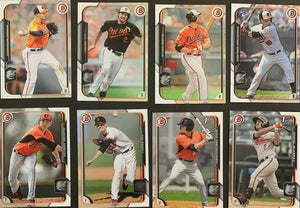 Baltimore Orioles 2015 Bowman  Team Set with Prospects including Mike Yastrzemski and Manny Machado Plus
