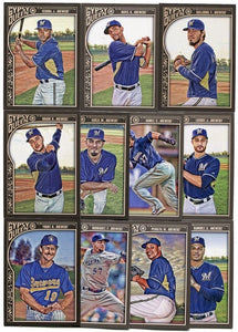 Milwaukee Brewers 2015 Topps GYPSY QUEEN Team Set with Ryan Braun and Robin Yount plus