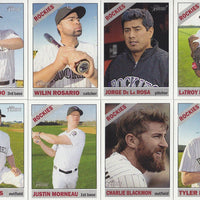 Colorado Rockies 2015 Topps HERITAGE Series Complete Basic 10 Card Team Set with Justin Morneau+