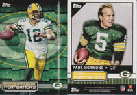 2015 Topps Football Past and Present Performers 30 Card Dual Player Insert Set LOADED with HOFers!
