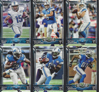 Detroit Lions 2015 Topps Team Set with Multiple Calvin Johnson and Matthew Stafford Cards Plus
