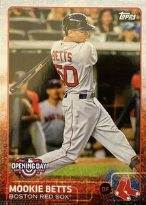 Boston Red Sox 2015 Topps Opening Day 12 Card Team Set Featuring Xander Bogaerts and Mookie Betts 1st Year Cards Plus