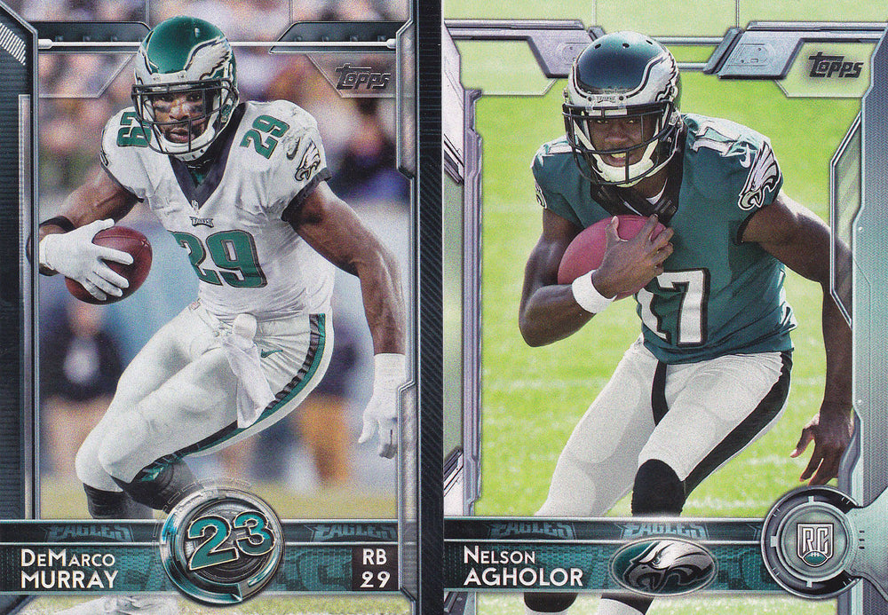Philadelphia Eagles 2015 Topps Team Set with Zach Ertz and Nelson Agholor Rookie Card Plus