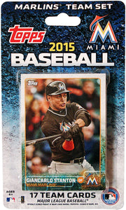 Miami Marlins  2015 Topps Factory Sealed 17 Card Team Set