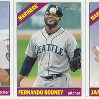 Seattle Mariners 2015 Topps HERITAGE Series Complete Basic 12 Card Team Set with Austin Jackson, Dustin Ackley plus