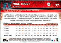 Mike Trout 2015 Topps Opening Day Series Mint Card #77
