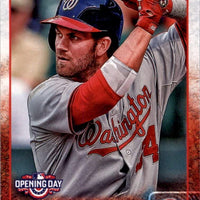 Washington Nationals 2015 Topps OPENING DAY Team Set with Bryce Harper and Stephen Strasburg Plus
