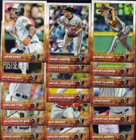 Baltimore Orioles 2015 Topps Complete 23 Card Team Set with Manny Machado and Adam Jones Plus
