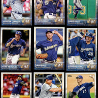 Milwaukee Brewers 2015 Topps Complete 23 card Team Set with Ryan Braun Plus