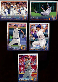 Texas Rangers 2015 Topps Complete Series One and Two Regular Issue