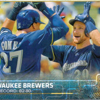 Milwaukee Brewers 2015 Topps Complete 23 card Team Set with Ryan Braun Plus