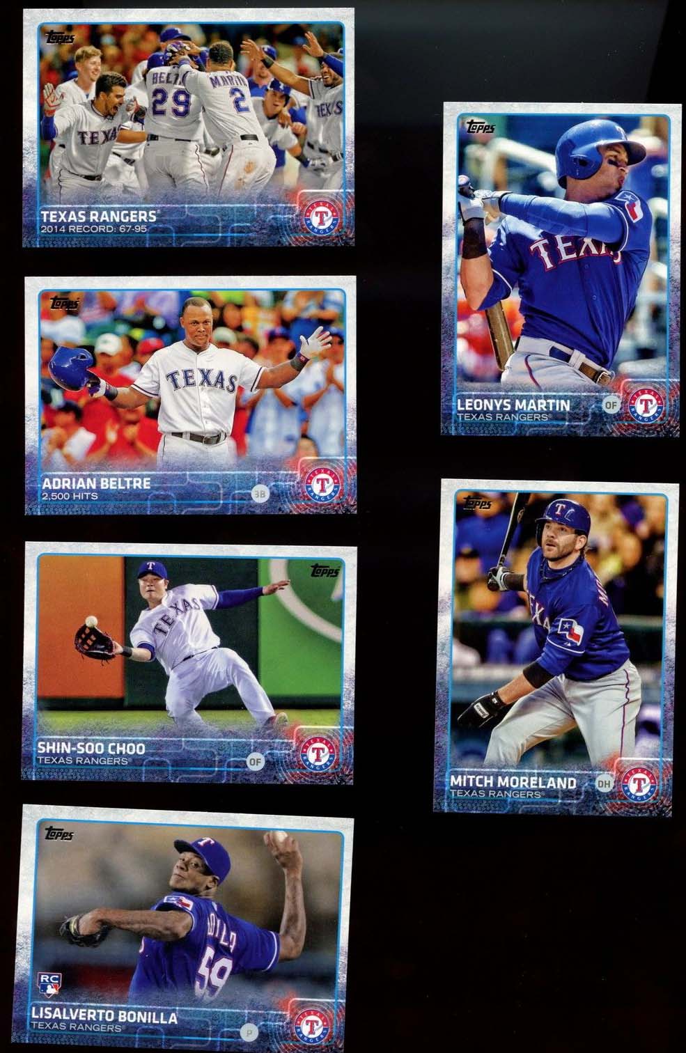 Texas Rangers Baseball Card Belt