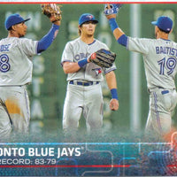 Toronto Blue Jays 2015 Topps Complete 25 card Team Set with Jose Bautista and Edwin Encarnacion Plus