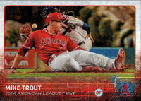 Los Angeles Angels 2015 Topps Complete 19 Card Team Set with 2 Mike Trout Cards Plus
