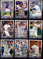 Detroit Tigers 2015 Topps Complete Series One and Two Regular Issue 23 card Team Set with Miguel Cabrera, Justin Verlander+
