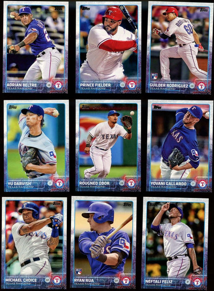 Texas Rangers/Complete 2021 Topps Baseball Team Set (Series 1) with (8)  Cards. ***PLUS (10) Bonus Rangers Cards 2020/2019***