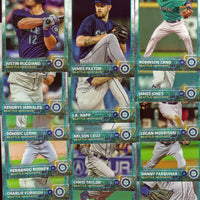 Seattle Mariners 2015 Topps Complete Series One and Two Regular Issue 22 card Team Set with Felix Hernandez, Robinson Cano+