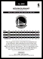 Kevin Durant 2016 2017 Hoops Basketball Series Mint Card #240
