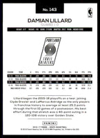 Damian Lillard 2016 2017 Hoops Series Mint Card #143
