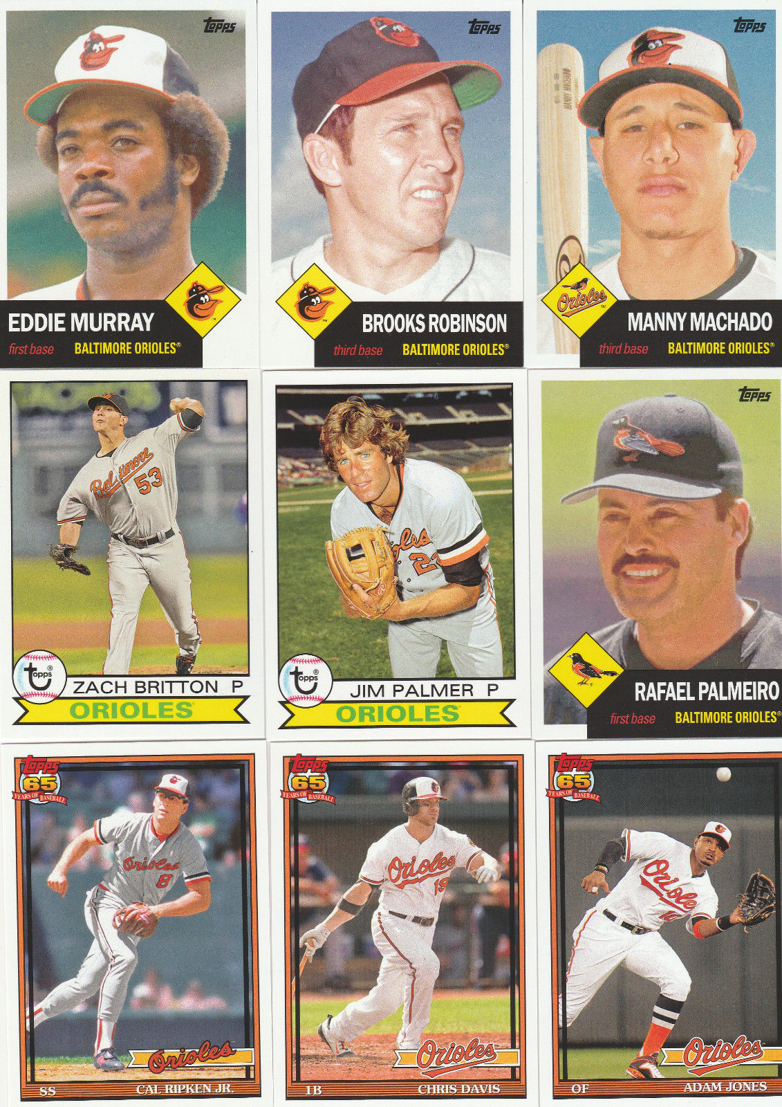 EDDIE MURRAY Baltimore Orioles baseball card - Lot of 9