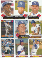 Kansas City Royals 2016 Topps Archives Complete Mint 9 Card Team Set with George Brett, Lorenzo Cain, Eric Hosmer, Salvador Perez plus
