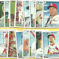 St. Louis Cardinals 2016 Topps Heritage 16 Card Team Set with Yadier Molina and Carlos Martinez Plus
