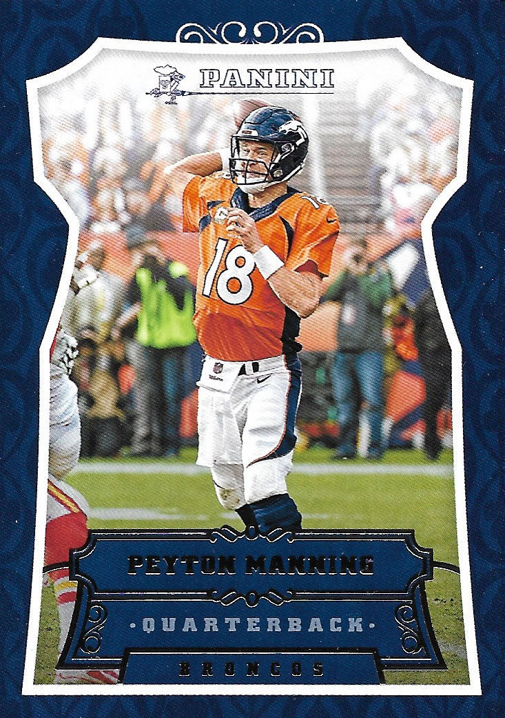 Peyton Manning 2016 Panini Series Mint Card #176 In Denver Broncos Jersey