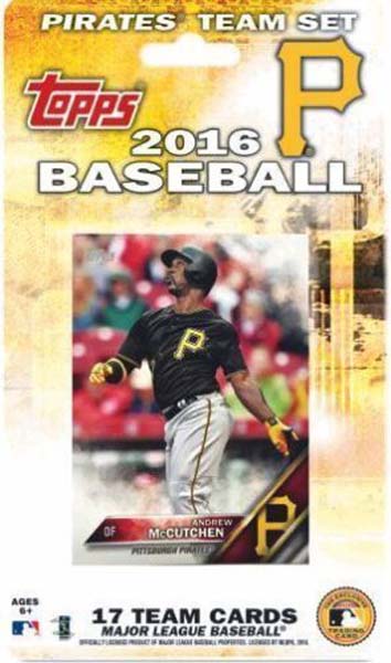 Pittsburgh Pirates 2016/17 Team Set Baseball Trading Cards