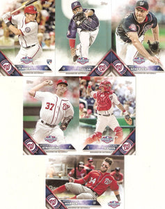 Washington Nationals 2016 Topps OPENING DAY Team Set with Trea Turner Rookie Card Plus