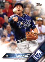 Tampa Bay Rays 2016 Topps Complete 25 Card Team Set with Evan Longoria and Kevin Kiermaier Plus
