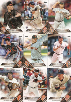 San Francisco Giants / Complete 2016 Topps Series 1 & 2 Baseball