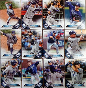 Tampa Bay Rays 2016 Topps Complete 25 Card Team Set with Evan Longoria and Kevin Kiermaier Plus