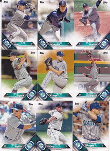 Seattle Mariners 2016 Topps Complete Series One and Two Regular Issue 23 card Team Set with Felix Hernandez, Robinson Cano+