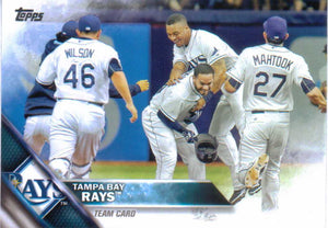 Tampa Bay Rays 2016 Topps Complete 25 Card Team Set with Evan Longoria and Kevin Kiermaier Plus