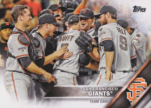 San Francisco Giants 2016 Topps Complete 22 Card Team Set with Buster Posey and Madison Bumgarner plus