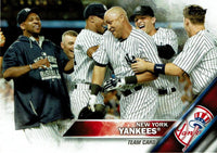 New York Yankees 2016 Topps Complete Series One and Two Regular Issue 27 card team set with Masahiro Tanaka, Gary Sanchez Rookie plus
