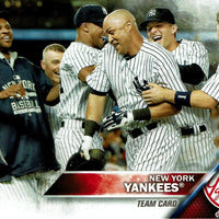 New York Yankees 2016 Topps Complete Series One and Two Regular Issue 27 card team set with Masahiro Tanaka, Gary Sanchez Rookie plus