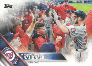 Washington Nationals 2016 Topps Complete Team Set with Bryce Harper and Trea Turner Rookie Card #103 Plus