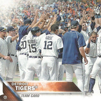 Detroit Tigers 2016 Topps Complete Series One and Two Regular Issue 20 card Team Set with Miguel Cabrera, Justin Verlander plus