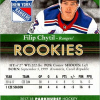 New York Rangers  2017 / 2018 Upper Deck Parkhurst Factory Sealed Team Set with Filip Chytil Rookie Card