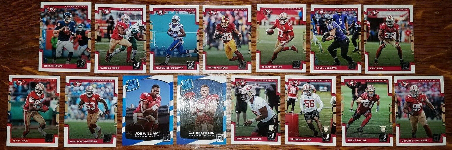 San Francisco 49ers NFL Football Card Team Sets