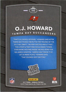 Tampa Bay Buccaneers  2017 Donruss Factory Sealed Team Set with Rated Rookie cards of Chris Godwin and O.J. Howard.