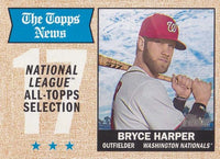 Washington Nationals 2017 Topps HERITAGE Team Set with Bryce Harper and Max Scherzer Plus
