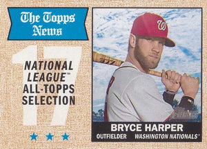 Washington Nationals 2017 Topps HERITAGE Team Set with Bryce Harper and Max Scherzer Plus