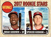 Washington Nationals 2017 Topps HERITAGE Team Set with Bryce Harper and Max Scherzer Plus
