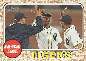 Detroit Tigers 2017 Topps HERITAGE Series Complete Basic 14 Card Team Set with Victor Martinez, Miguel Cabrera plus