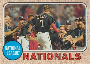 Washington Nationals 2017 Topps HERITAGE Team Set with Bryce Harper and Max Scherzer Plus