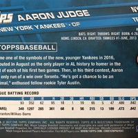 Aaron Judge 2017 Topps Limited Edition Mint Rookie Card #NYY-16 Team Set Exclusive